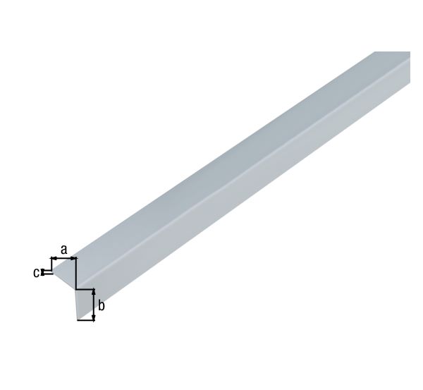 Produktbild Alberts Winkelprofil PVC gleichschenklig alugrau 1000 x 20 x 20 x 1 mm bild 2