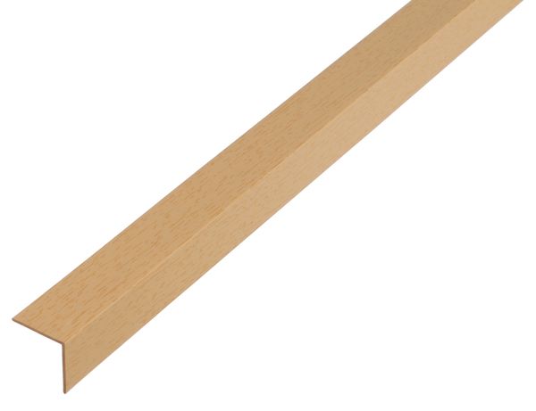 Produktbild Alberts Winkelprofil gleichschenk PVC Dekor Buche 1000 x 20 x 20 x 1,5 mm