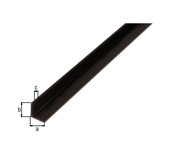 Produktbild Alberts Winkelprofil PVC gleichschenklig schwarz 2600 x 15 x 15 x 1,2 mm bild 2