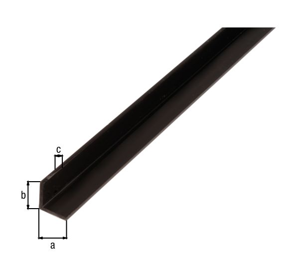 Produktbild Alberts Winkelprofil PVC gleichschenklig schwarz 2600 x 30 x 30 x 2 mm bild 2