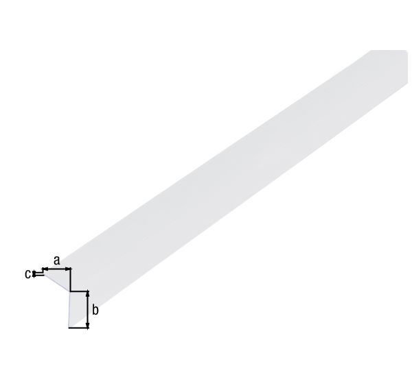 Produktbild Alberts Winkelprofil PVC gleichschenklig transparent 1000 x 20 x 20 x 1 mm bild 2