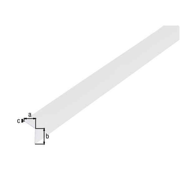 Produktbild Alberts Winkelprofil PVC gleichschenklig transparent 2600 x 20 x 20 x 1 mm bild 2