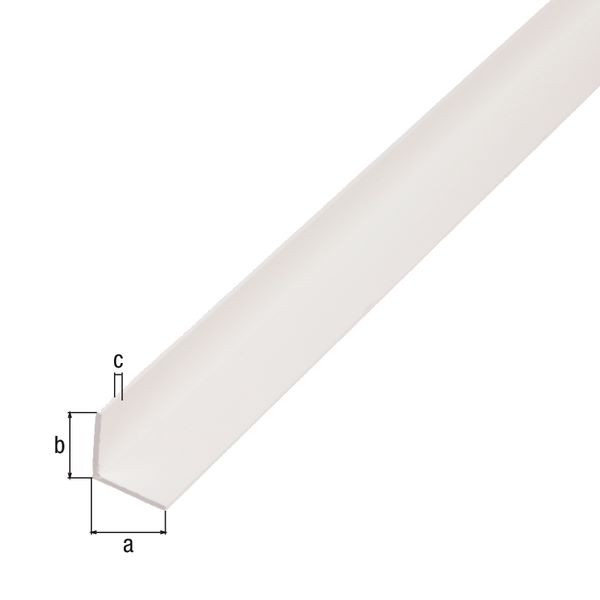 Produktbild Alberts Winkelprofil PVC gleichschenklig weiß 2600 x 30 x 30 x 1,1 mm bild 2