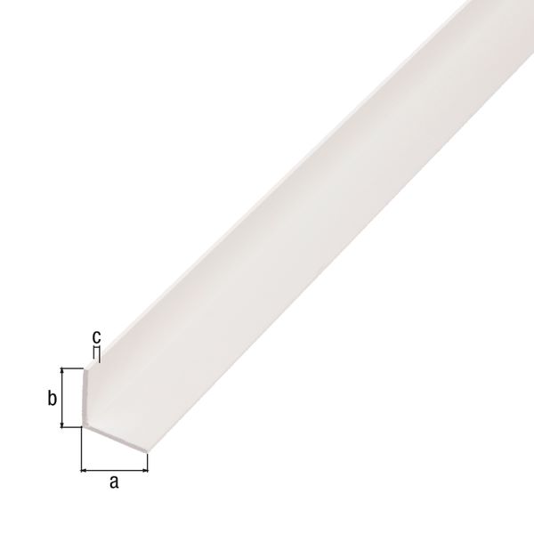 Produktbild Alberts Winkelprofil PVC gleichschenklig weiß 2600 x 40 x 40 x 1,2 mm bild 2
