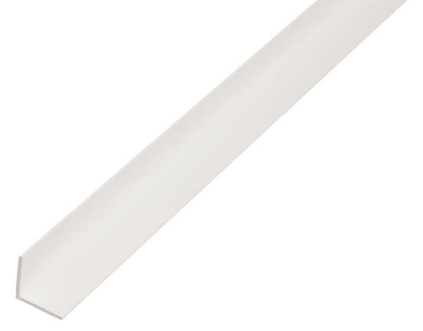 Produktbild Alberts Winkelprofil PVC gleichschenklig weiß 2600 x 15 x 15 x 1,2 mm