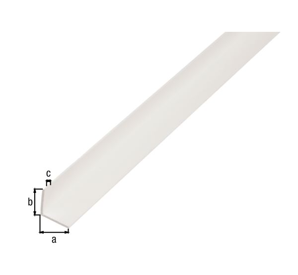 Produktbild Alberts Winkelprofil PVC gleichschenklig weiß 2000 x 50 x 50 x 1,2 mm bild 2