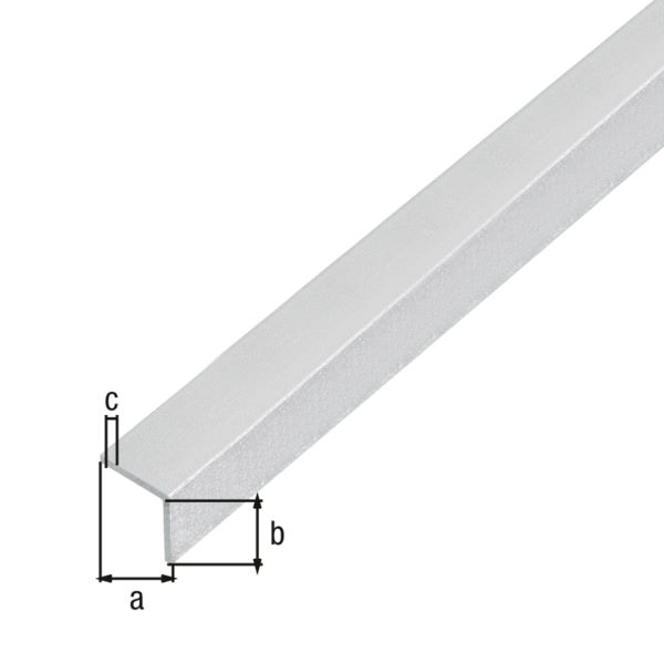 Produktbild Alberts Winkelprofil selbstkleb gleichschenklig Alu kugelgestrahlt silber 1000x10x10x1mm bild 3