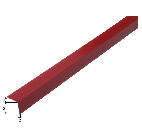 Produktbild Alberts Winkelprofil selbstklebend PVC dunkelrot 2600 x 20 x 20 x 1,5 mm bild 2