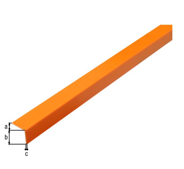 Produktbild Alberts Winkelprofil selbstklebend PVC orange 2600 x 20 x 20 x 1,5 mm bild 2