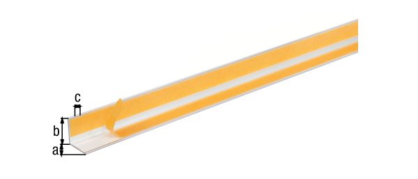 Produktbild Alberts Winkelprofil selbstklebend Alu silber eloxiert 1000 x 20 x 20 x 1,5 mm bild 2