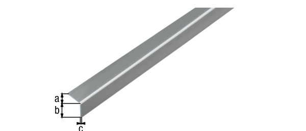 Produktbild Alberts Winkelprofil selbstklebend PVC VA Optik 1000 x 20 x 20 x 1,5 mm bild 2