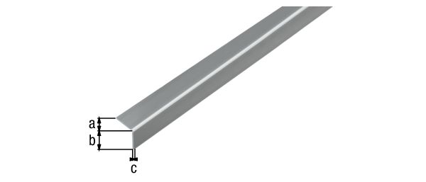Produktbild Alberts Winkelprofil selbstklebend PVC VA Optik 2600 x 20 x 20 x 1,5 mm bild 2