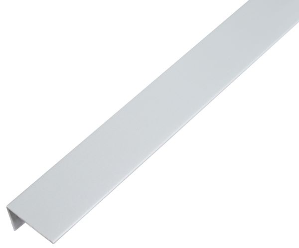 Produktbild Alberts Winkelprofil PVC ungleichschenklig alugrau 1000 x 25 x 15 x 1 mm