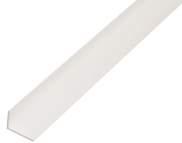 Produktbild Alberts Winkelprofil PVC ungleichschenklig weiß 2600 x 40 x 10 x 2 mm