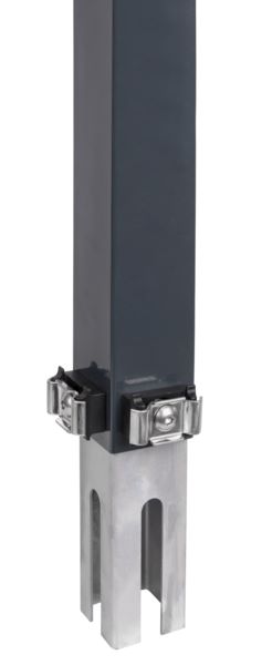 Produktbild Alberts Zaunerhöhung Erhard anthrazit RAL 7016 600mm x Pfosten 60x60mm