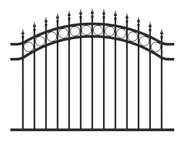 Produktbild Alberts Zaunfeld Bordeaux Alu schwarz matt lichte Maße 1600 x 1200 mm