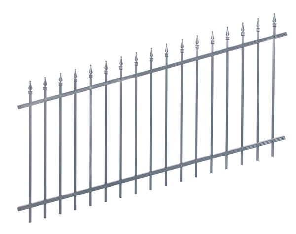 Produktbild Alberts Zaunfeld Chaussee verstellbar in anthrazit lichte Breite 2000 mm Höhe 1000 mm