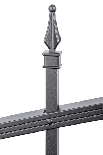 Produktbild Alberts Zaunfeld Chaussee verstellbar in schwarz matt lichte Breite 2000 mm Höhe 1000 mm bild 2