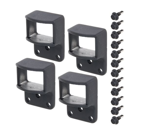 Produktbild Alberts Befestigungsset anthrazit für Zaunfelder aus Aluminim bild 2