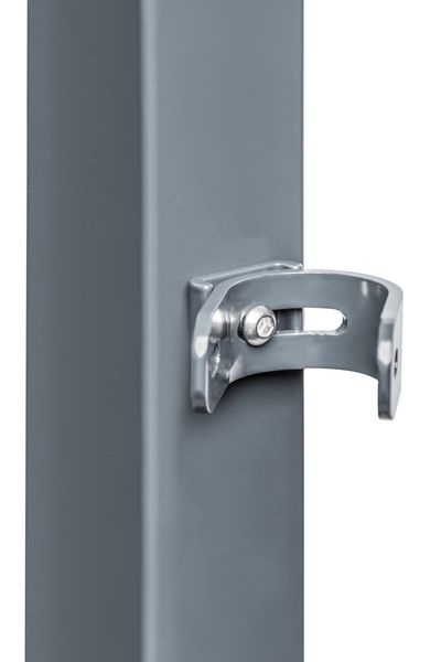 Produktbild Alberts Zaunfeldhalter Set für Zaunfelder Chaussee Alu anthrazit kunststoffbeschichtet bild 2