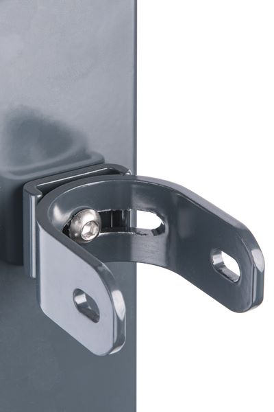 Produktbild Alberts Zaunfeldhalter Set für Zaunfelder Chaussee Alu anthrazit kunststoffbeschichtet bild 3