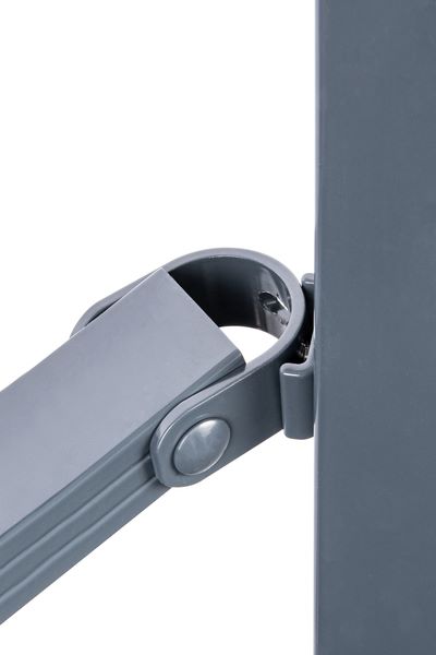 Produktbild Alberts Zaunfeldhalter Set für Zaunfelder Chaussee Alu anthrazit kunststoffbeschichtet bild 6