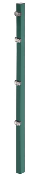 Produktbild Alberts Zaunpfosten inklusive Klemmlasche RAL 6005 grün 60x40x1200 mm bild 2