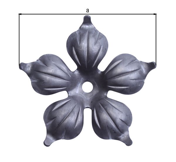 Produktbild Alberts Zierelement Blatt Stahl roh Stärke 2,5mm Breite 87mm bild 2