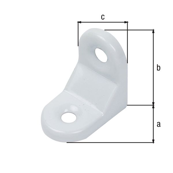 Produktbild Alberts Zierwinkel geprägt weiß kunststoffbeschichtet 30x30x20mm bild 2