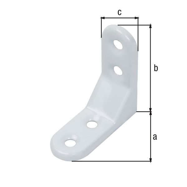 Produktbild Alberts Zierwinkel geprägt weiß kunststoffbeschichtet 50x50x20mm bild 2