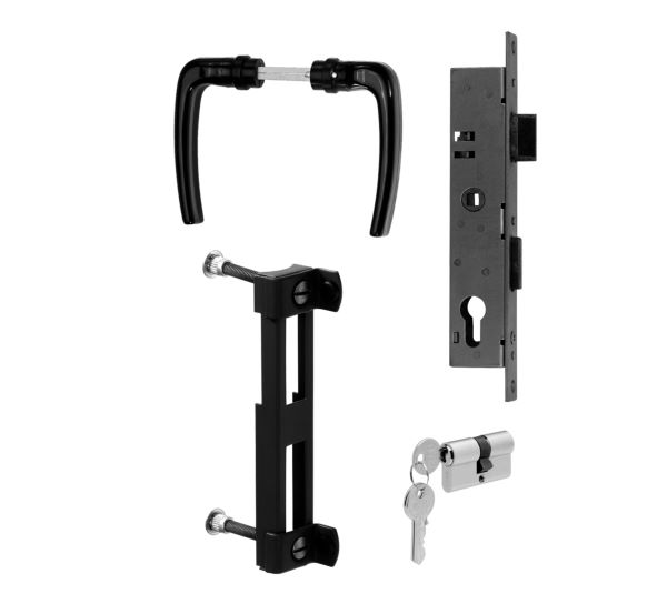 Produktbild Alberts Zubehörset schwarz matt für Einzeltore und Doppeltore Chaussee und Circle bild 2