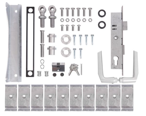 Produktbild Alberts Zubehörset feuerverzinkt für Einzeltor Flexo 1400 bis 2000 mm Höhe