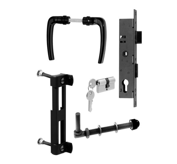 Produktbild Alberts Zubehörset anthrazit metallic für Wellengittertore bis 1500mm Höhe