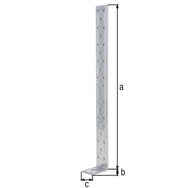 Produktbild Alberts Zuganker sendzimirverzinkt 400x52x40mm Materialstärke 4,0mm bild 2