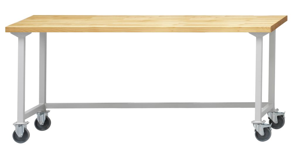 Produktbild Anke Arbeitstisch fahrbar 2000x700x900mm verzinkte Stahlblechplatte 400.915