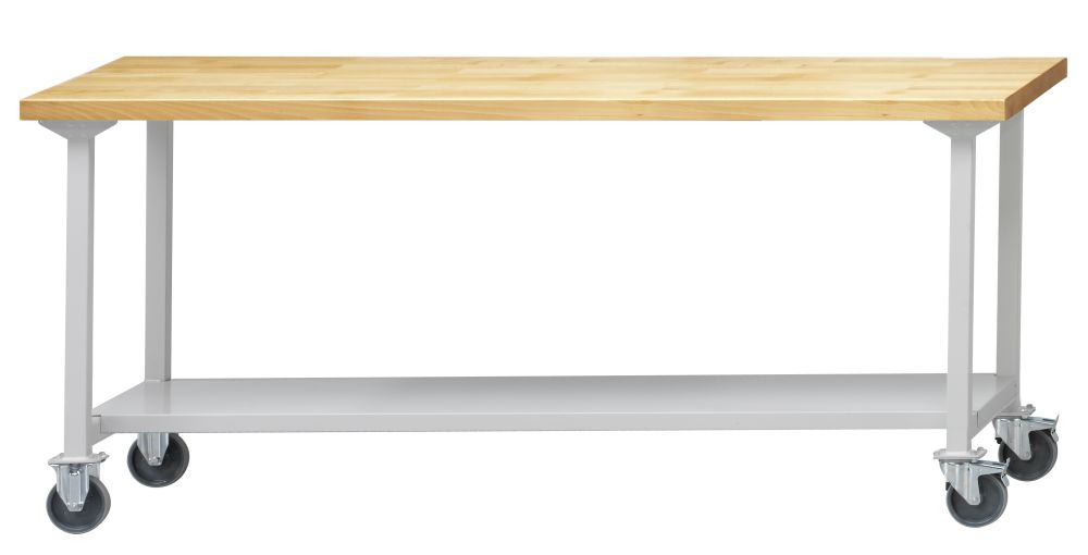 Produktbild Anke Arbeitstisch fahrbar 2000x700x850mm Kunststoffschichtplatte 400.922