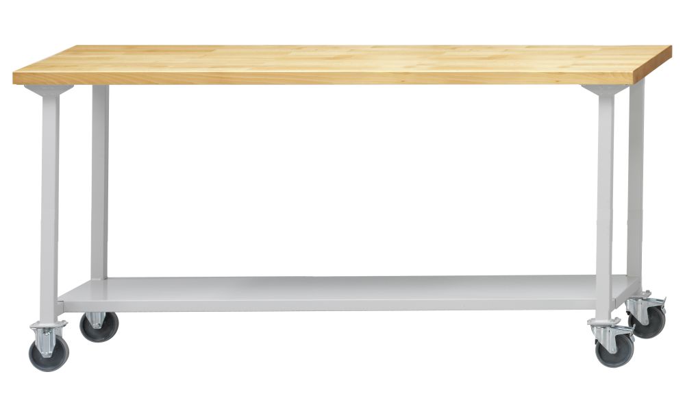 Produktbild Anke Arbeitstisch fahrbar 2000x800x900mm verzinkte Stahlblechplatte 401.931