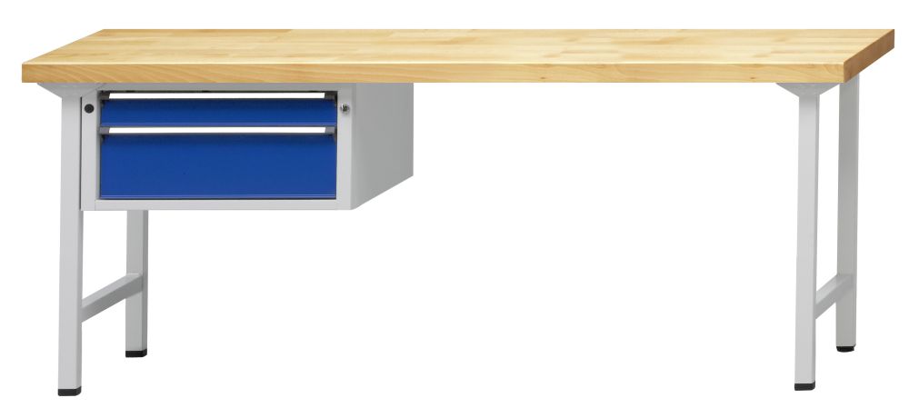 Produktbild Anke Kombiwerkbank 2000 mm, 2000 x 700 x 900 mm (BxTxH), RAL 7035/5010, ZBP 50 m bild 1