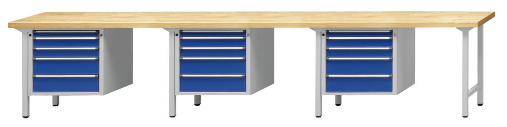 Produktbild Anke Kombiwerkbank 743V Serie V 4050mm verzinkte Stahlblechplatte 411.695 bild 1