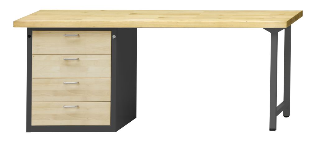 Produktbild Anke Kombiwerkbank 828VH Serie VH 2000mm Buche Massiv Platte 420.128