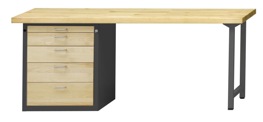 Produktbild Anke Kombiwerkbank 829VH Serie VH 2000mm Buche Massiv Platte 420.135