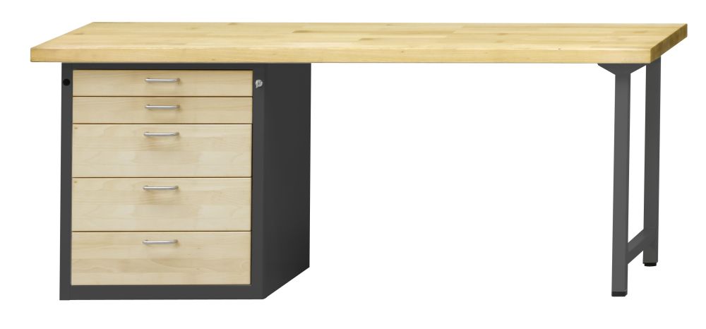 Produktbild Anke Kombiwerkbank 830VH Serie VH 2000mm Buche Massiv Platte 420.136