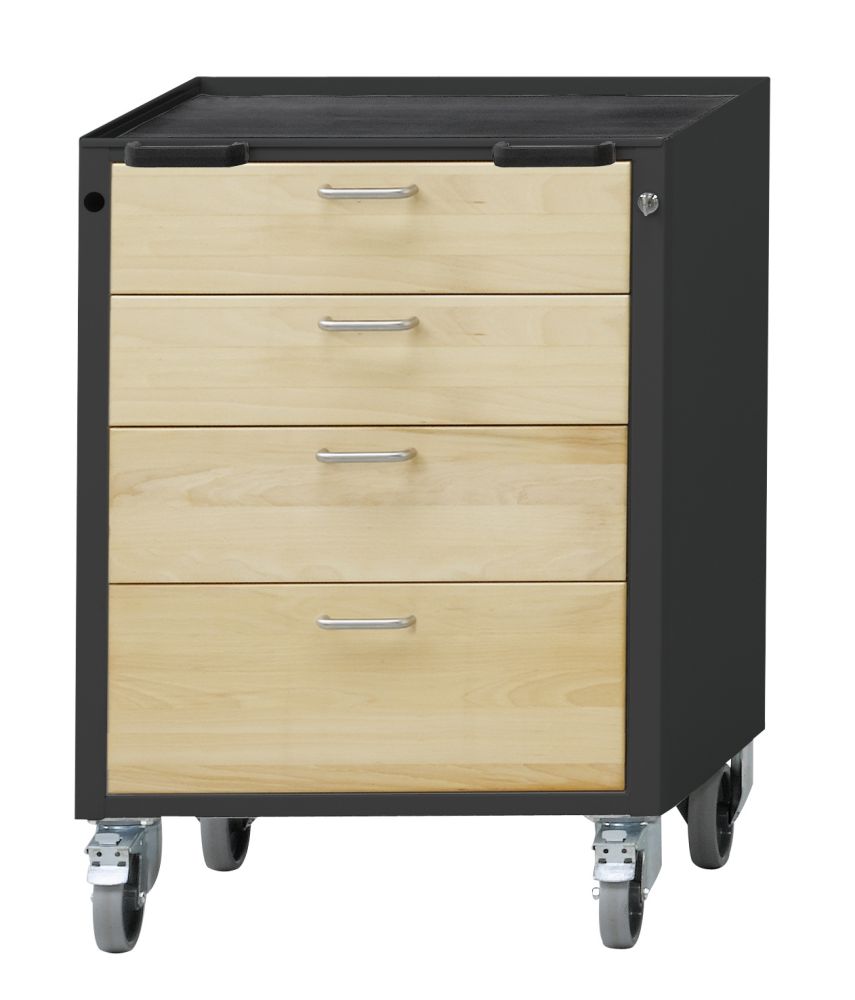 Produktbild Anke Rollcontainer Modell 73 V Serie VH 660 Wanne mit Antirutschmatte 450.706