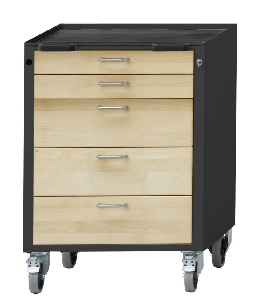 Produktbild Anke Rollcontainer 75V Serie VH 660 Wanne mit Antirutschmatte 450.710