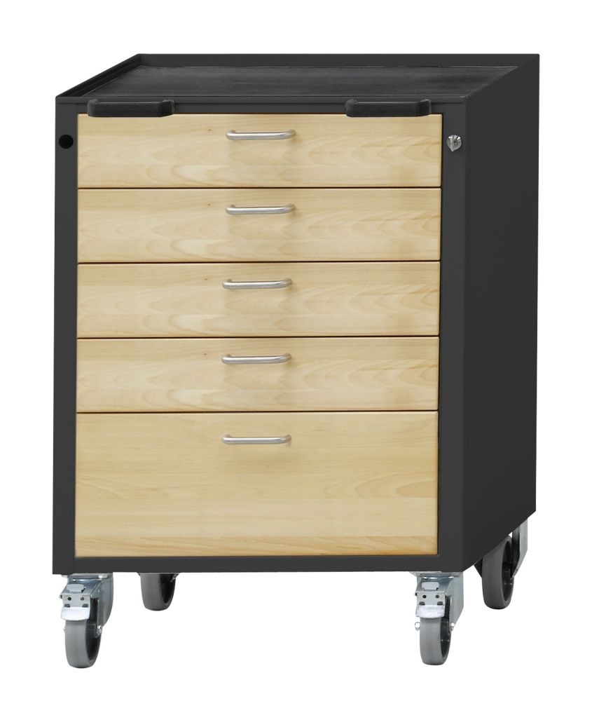 Produktbild Anke Rollcontainer Modell 76V Serie VH 660 Wanne mit Antirutschmatte 450.712