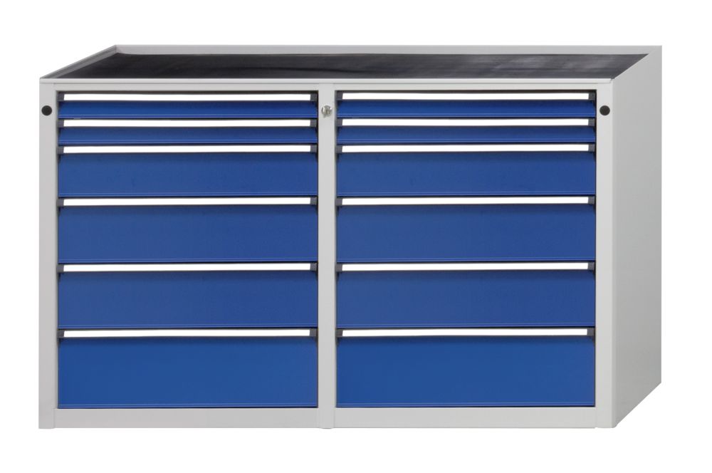 Produktbild Anke Beistellschrank 1280x650x840mm Mod 205 RAL 7035/5010 BMP 40 mm