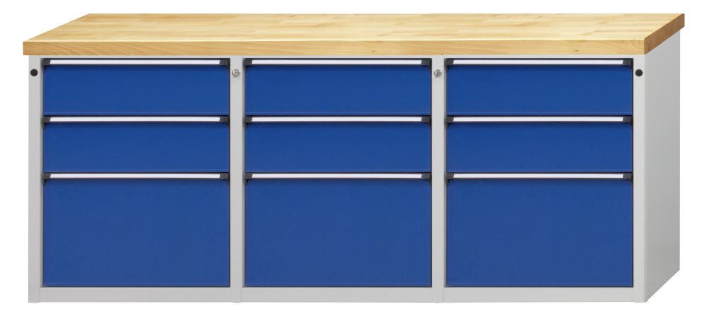 Produktbild Anke Beistellschrank 1890x615x800mm Mod 311 RAL 7035/5010 Wanne