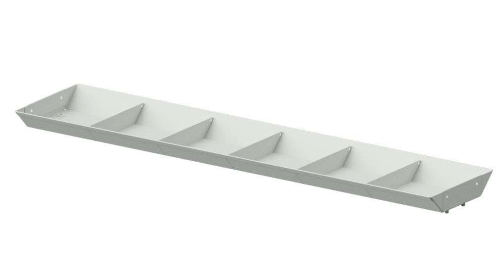Produktbild Anke Ablage oben 1120 x 49 mm für Systemaufbau Serie CONNECT