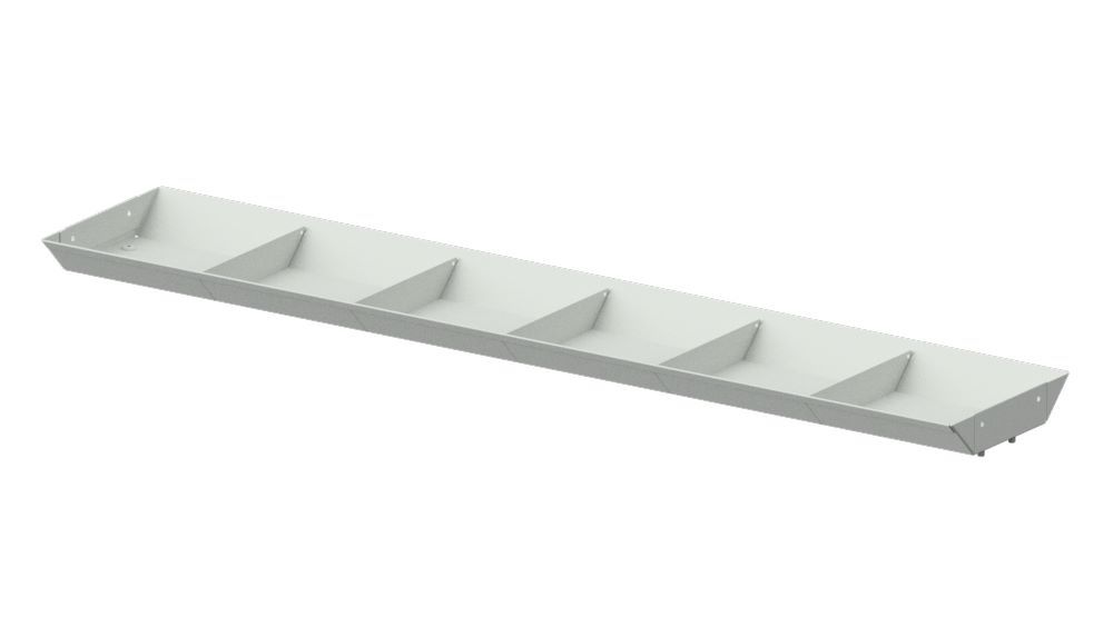 Produktbild Anke Ablage oben 1250 x 49 mm Systemaufbau Serie CONNECT