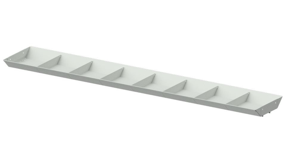 Produktbild Anke Ablage oben Systemaufbau Maße 1480 x 49 mm Serie CONNECT